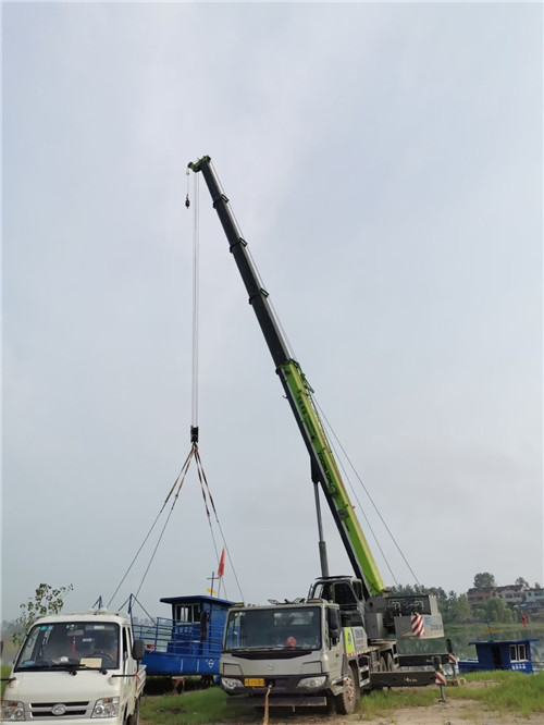 垦利区桥梁建设吊装案例